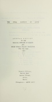 Cover of: [Report 1968] by Alton (England). Rural District Council