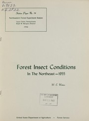 Cover of: Forest insect conditions in the Northeast, 1955