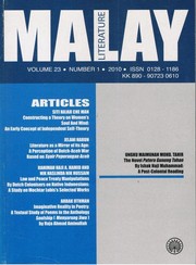 Cover of: Malay Literature Volume 23 Number 1 2010