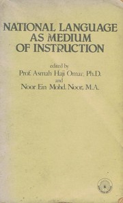 Cover of: National language as medium of instruction | Asian Association on National Languages. Conference