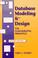 Cover of: Database modeling & design
