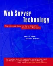 Web server technology by Nancy J. Yeager