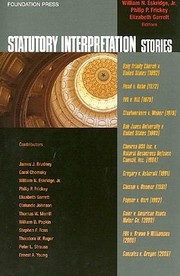 Cover of: Statutory Interpretation Stories