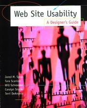Cover of: Web site usability