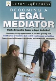 Cover of: Becoming A Legal Mediator