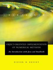 Cover of: Object-oriented implementation of numerical methods