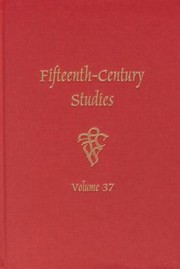 Cover of: FifteenthCentury Studies 37
            
                FifteenthCentury Studies