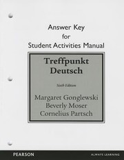 Cover of: Student Activities Manual Answer Key for Treffpunkt Deutsch