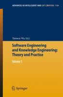 Cover of: Software Engineering And Knowledge Engineering Theory And Practice