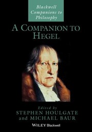Cover of: A Companion To Hegel by 
