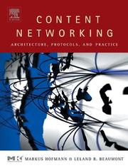 Cover of: Content Networking by Markus Hofmann, Leland R. Beaumont