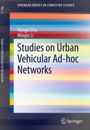 Cover of: Studies On Urban Vehicular Adhoc Networks