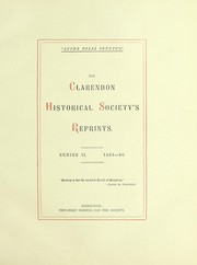 The Clarendon historical society's reprints by Clarendon Historical Society