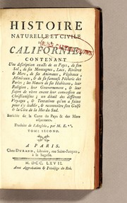 Cover of: Histoire naturelle et civile de la Californie by Miguel Venegas
