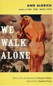 Cover of: We Walk Alone by Ann Aldrich