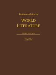 Cover of: Reference Guide to World Literature Edition 3. (Reference Guide to World Literature (2 Vol.))