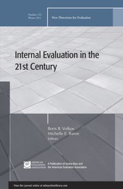 Cover of: Internal Evaluation In The 21st Century