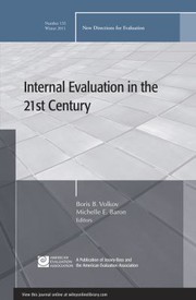 Cover of: Internal Evaluation In The 21st Century by 