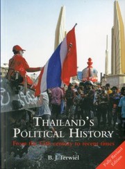 Cover of: Thailands Political History From The 13th Century To Recent Times