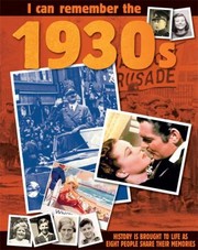 Cover of: I Can Remember The 1930s