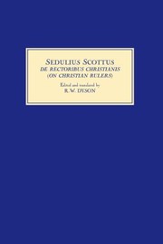 Cover of: Sedulius Scottus de Rectoribus Christianis on Christian Rulers