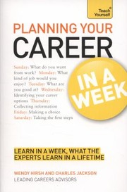 Cover of: Planning Your Career In A Week