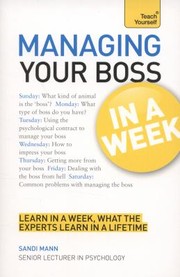 Cover of: Managing Your Boss in a Week
            
                Teach Yourself Business