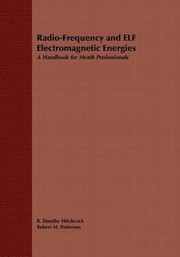 Cover of: Radiofrequency And Elf Electromagnetic Energies A Handbook For Health Professionals by 