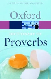 Cover of: Oxford Dictionary of Proverbs Oxford Paperback Reference
