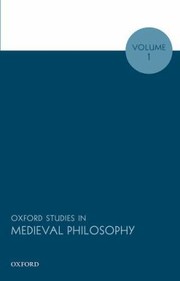 Cover of: Oxford Studies in Medieval Philosophy by 
