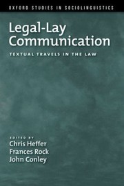 Cover of: Legallay Communication Textual Travels In The Law by 