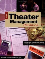 Cover of: The theater management handbook by Richard E. Schneider