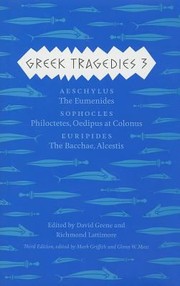 Cover of: Greek Tragedies 3 Aeschylus
