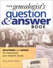 Cover of: The genealogist's question & answer book