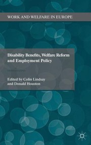Disability benefits, welfare reform, and employment policy cover