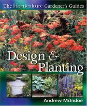 Cover of: Horticulture Gardener's Guides: Design & Planting (Horticulture Gardener's Guides)