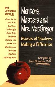 Cover of: Mentors, Masters and Mrs. Macgregor | Jane Bluestein