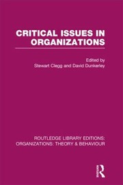 Cover of: Critical Issues In Organizations