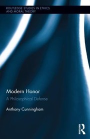 Cover of: Modern Honor A Philosophical Defense