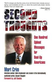 Cover of: Second thoughts: one hundred upbeat messages for beat-up Americans