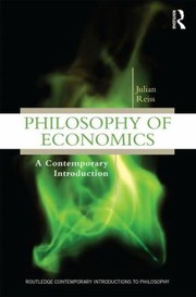Cover of: Philosophy Of Economics A Contemporary Introduction
