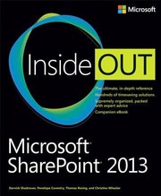 Cover of: MicrosoftR SharePointR 2013 Inside Out