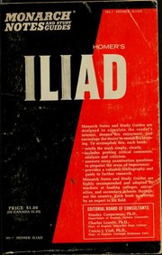 Cover of: CliffsNotes on Homer's The Iliad