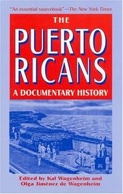 Cover of: The Puerto Ricans by edited by Kal Wagenheim and Olga Jiménez de Wagenheim.
