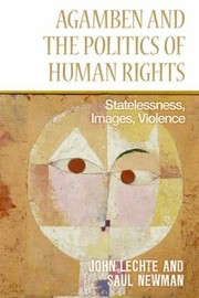 Cover of: Agamben And The Politics Of Human Rights Statelessness Images Violence by 