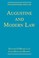 Cover of: Augustine And Modern Law