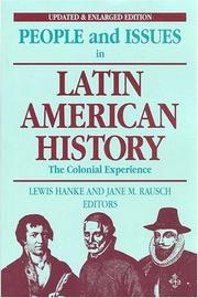 Cover of: People and issues in Latin American history