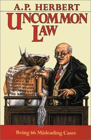 Cover of: Uncommon Law by Alan Patrick Herbert