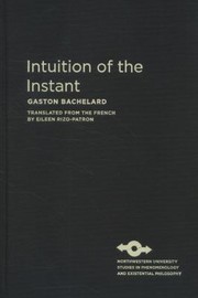 Cover of: Intuition Of The Instant by 
