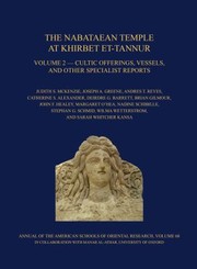 Cover of: The Nabataean Temple At Khirbet Ettannur Jordan Final Report On Nelson Gluecks 1937 Excavation by 